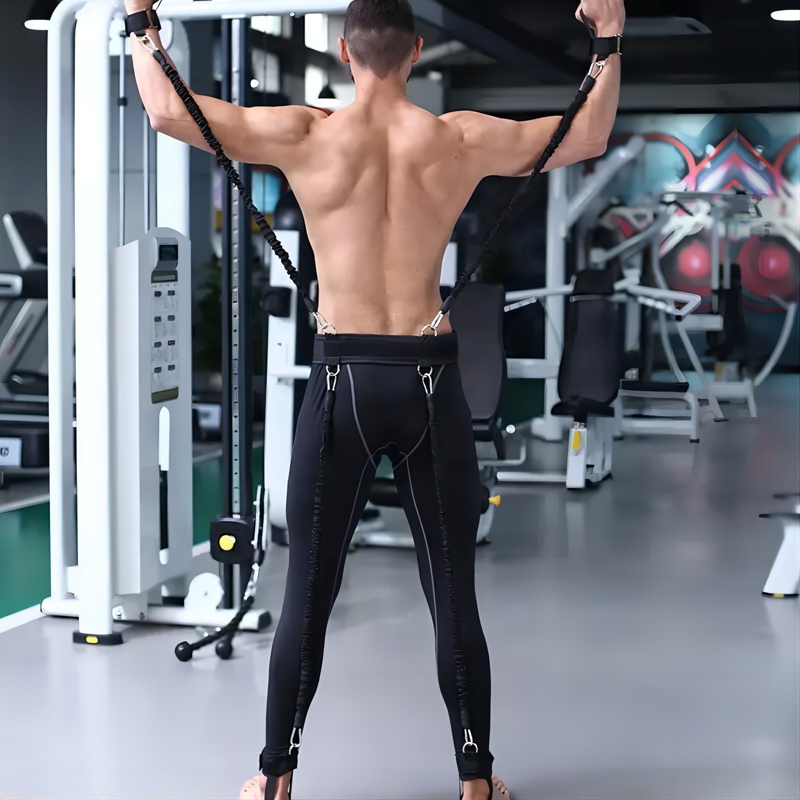 Gedeng taekwondo cuerda elástica baloncesto rebote fuerza entrenamiento de la pierna multifuncional boxeo rebote resistencia anti-rotura cuerda