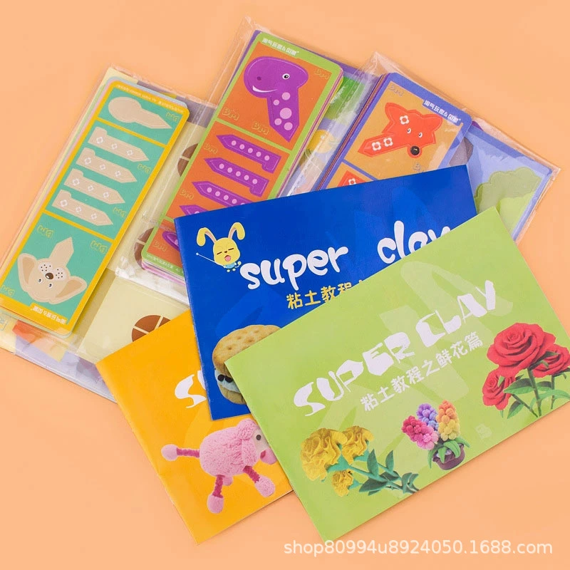 Глиняные карты животных Изготовление закусок Цветы животных Учебник Глина Динозавр Сцена Аксессуары ручной работы