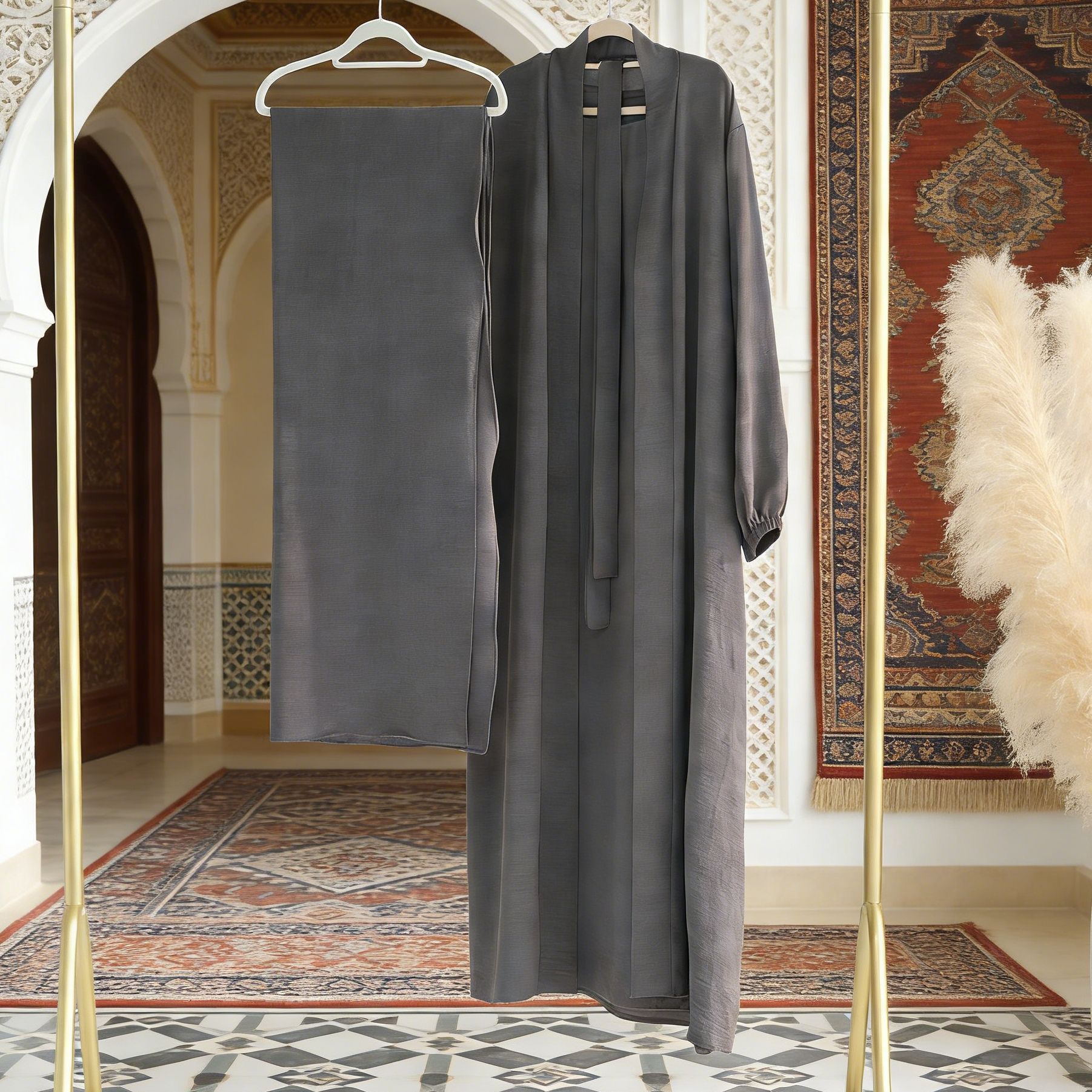 2026 New Cross-Border Abaya Turkish Dubai Robe Prayer Middle Eastern Muslim Women's Dress_ecoleips.com