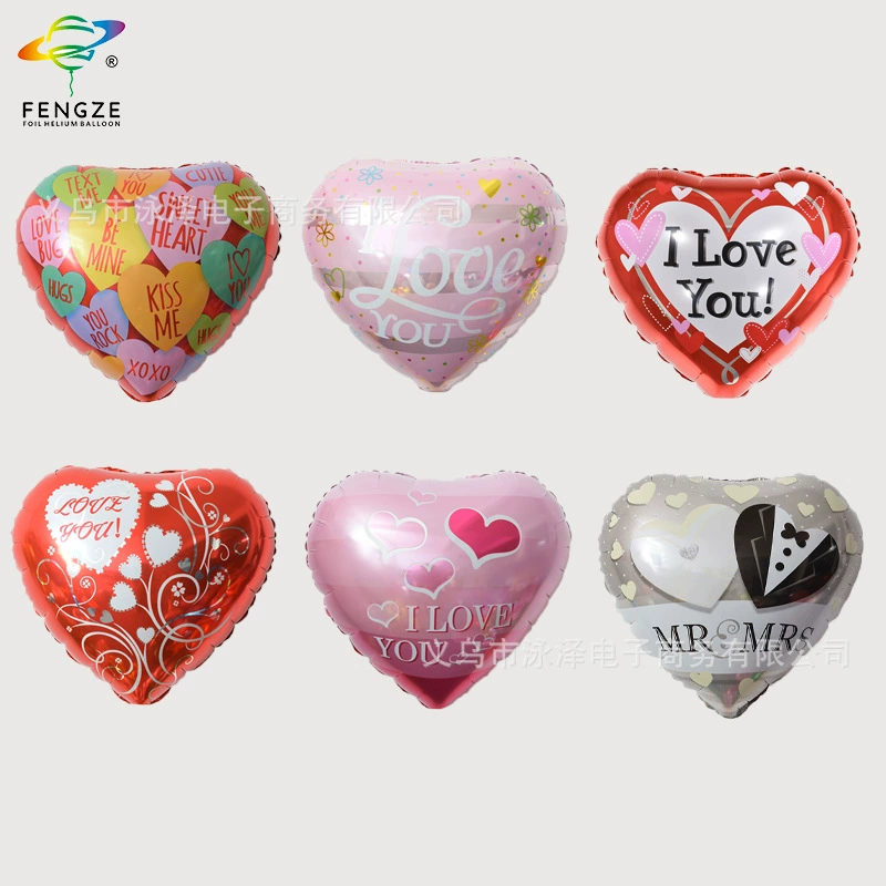 18-дюймовый воздушный шар в форме сердца свадебный юбилей