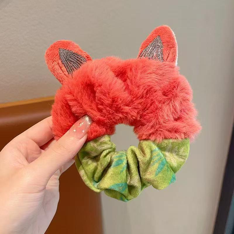 Nuevo lazo de raso estampado, coletero de encaje elegante estilo chino, cuerda para el pelo de cola de caballo al por mayor