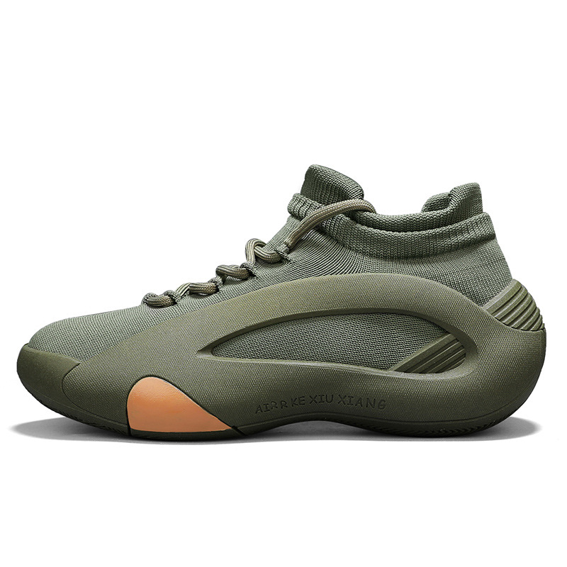 CMY Men's Shoes 2025 New Summer Versatile Mesh Breathable Thick-soled Height-increasing Running Sports Socks Shoes_voghion.com