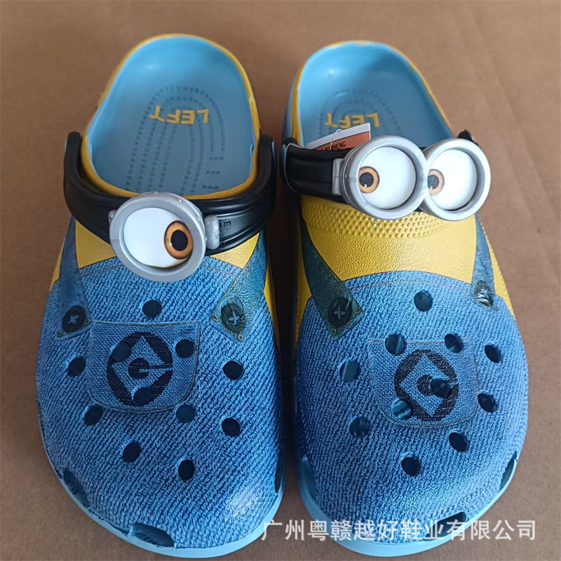 2025 New Model Cross Minion Glasses-Style Clogs Despicable Me Children's Unisex Beach Shoes 209489 2025 New Model Cross Minion Glasses-Style Clogs Despicable Me Children's Unisex Beach Shoes 209489