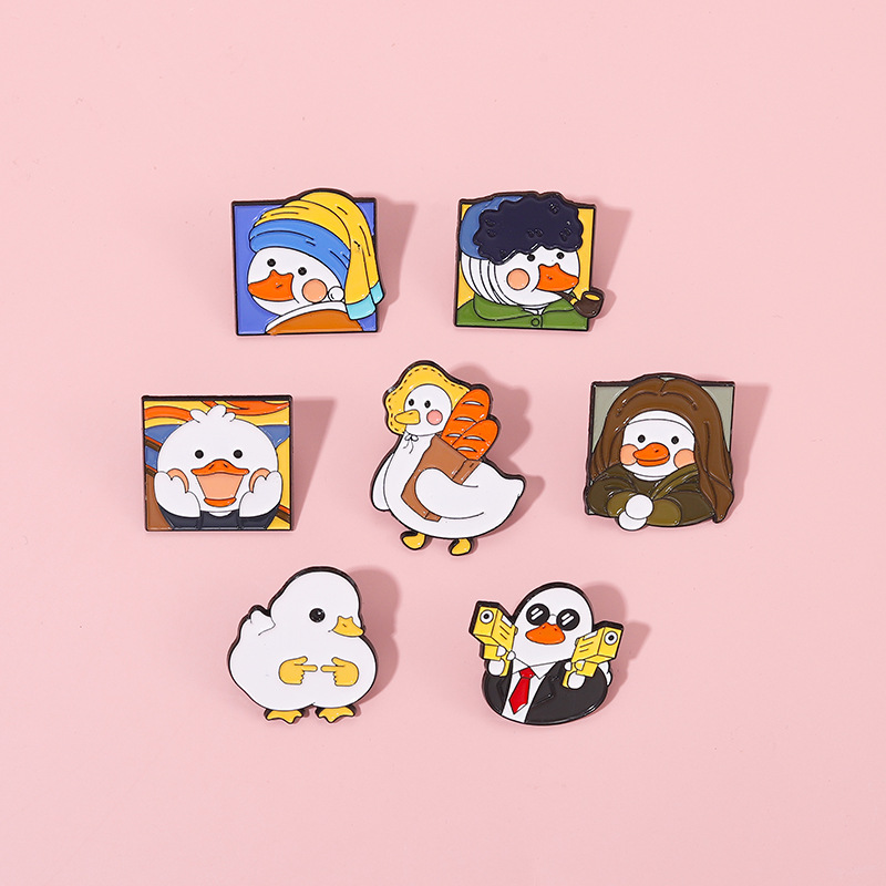 Brooches Classification Fashion Pin Duck Alloy Plating Unisex Brooches
