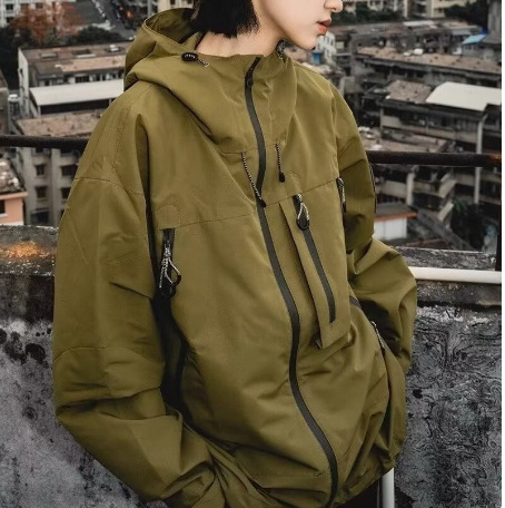 Japanese Style Outdoor Functional Three-proof Soft Shell Jacket Women's Loose All-match Waterproof Windproof Sports Mountaineering Jacket