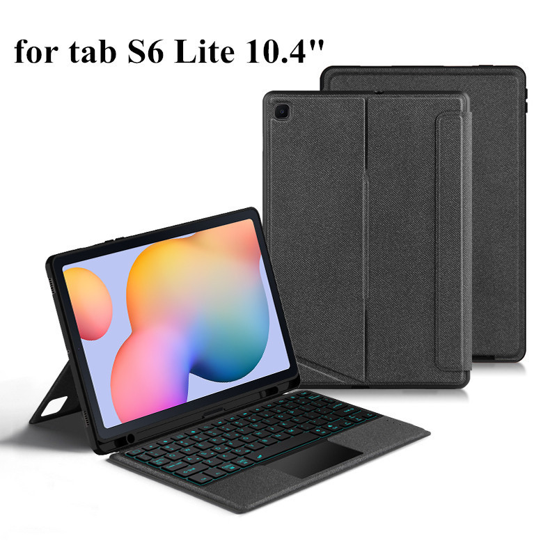 Suitable for Samsung Tablet S6Litep610 Split Touch-Sensitive Luminous Bluetooth Keyboard and Mouse Set Keyboard Protective Cover