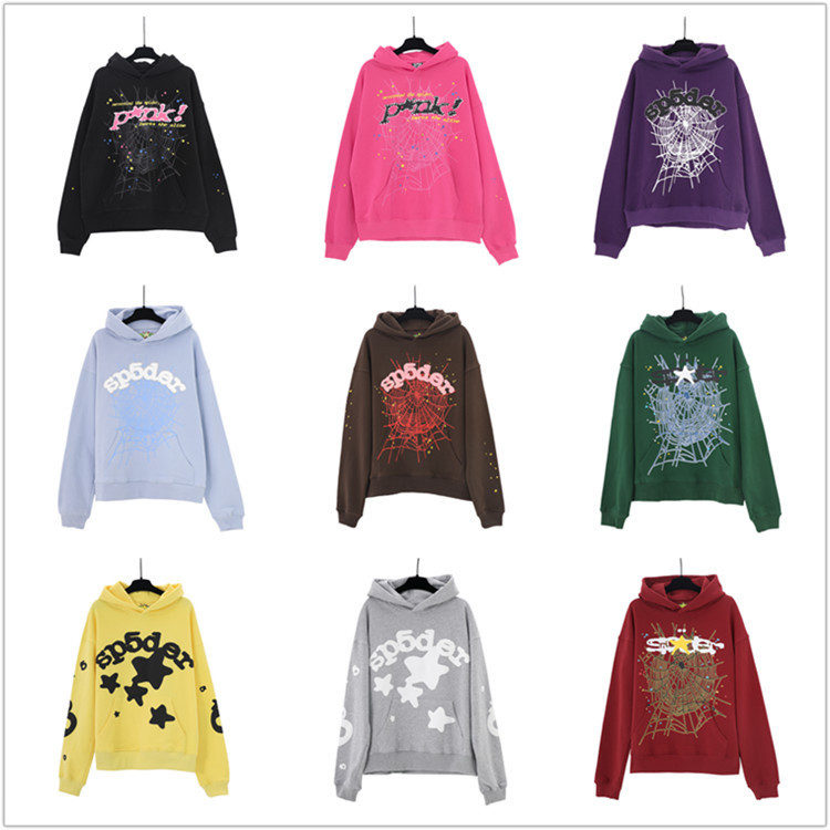 24Ss European and American Hip-Hop Unisex Puff Letter 555555 Printed Heavy Terry Sweatshirt Hoodie Trendy