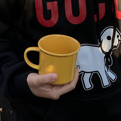 自家製小衆活力シンプルレモン黄マグカップ高級感カップコーヒーカップカップルプレゼントギフトボックス