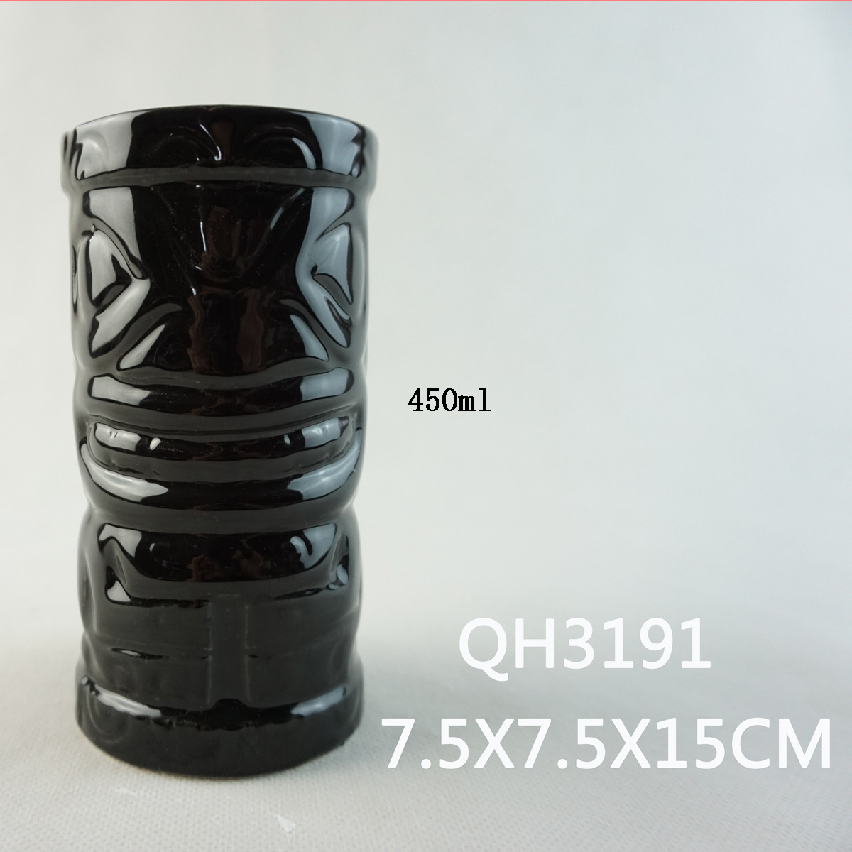 Selección estricta de tazas de cerámica hawaiana TIKI tazas de cóctel creativas tazas de agua en relieve tazas de agua TIKI cara zombie