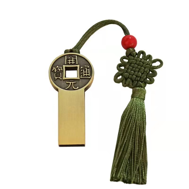 古風uディスク卸売32g創意贈り物四葉中国風如意金属優盤64g彫刻入札uディスク|undefined