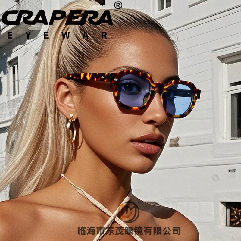Cross-border European and American style square sunglasses, casual men's sunglasses, high-end and versatile, offering excellent sun protection