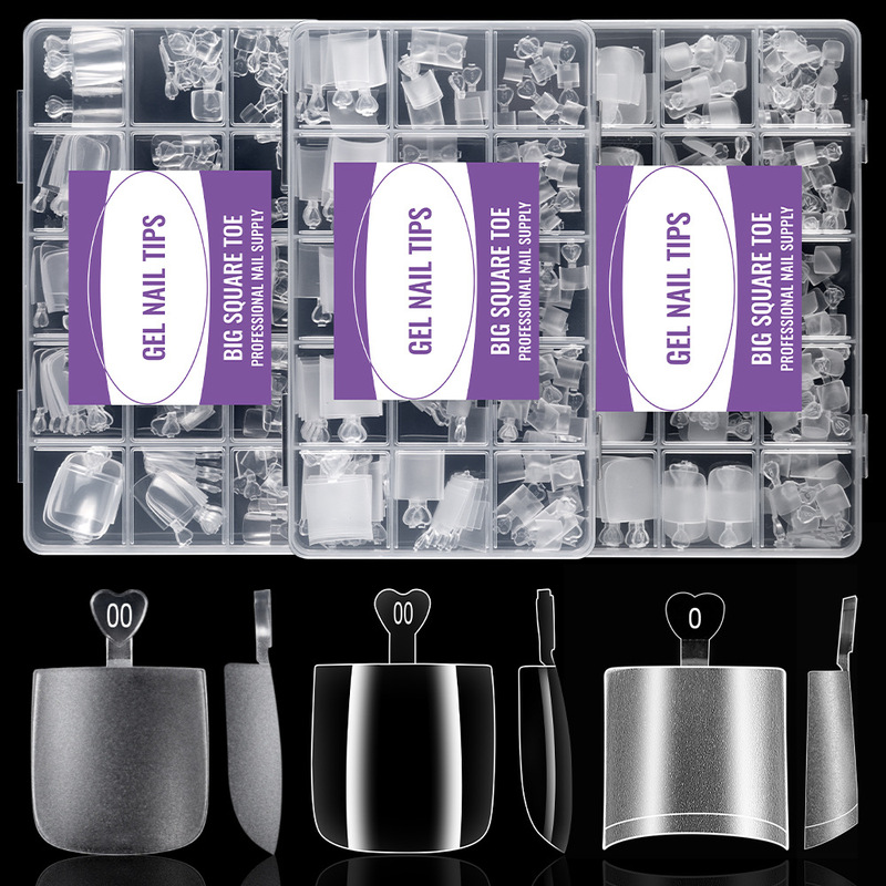 Cross-border best-selling matte semi-adhesive large toenail tips, ultra-thin no-polish fake toenails, wearable, cross-border wholesale Cross-border best-selling matte semi-adhesive large toenail tips, ultra-thin no-polish fake toenails, wearable, cross-border wholesale
