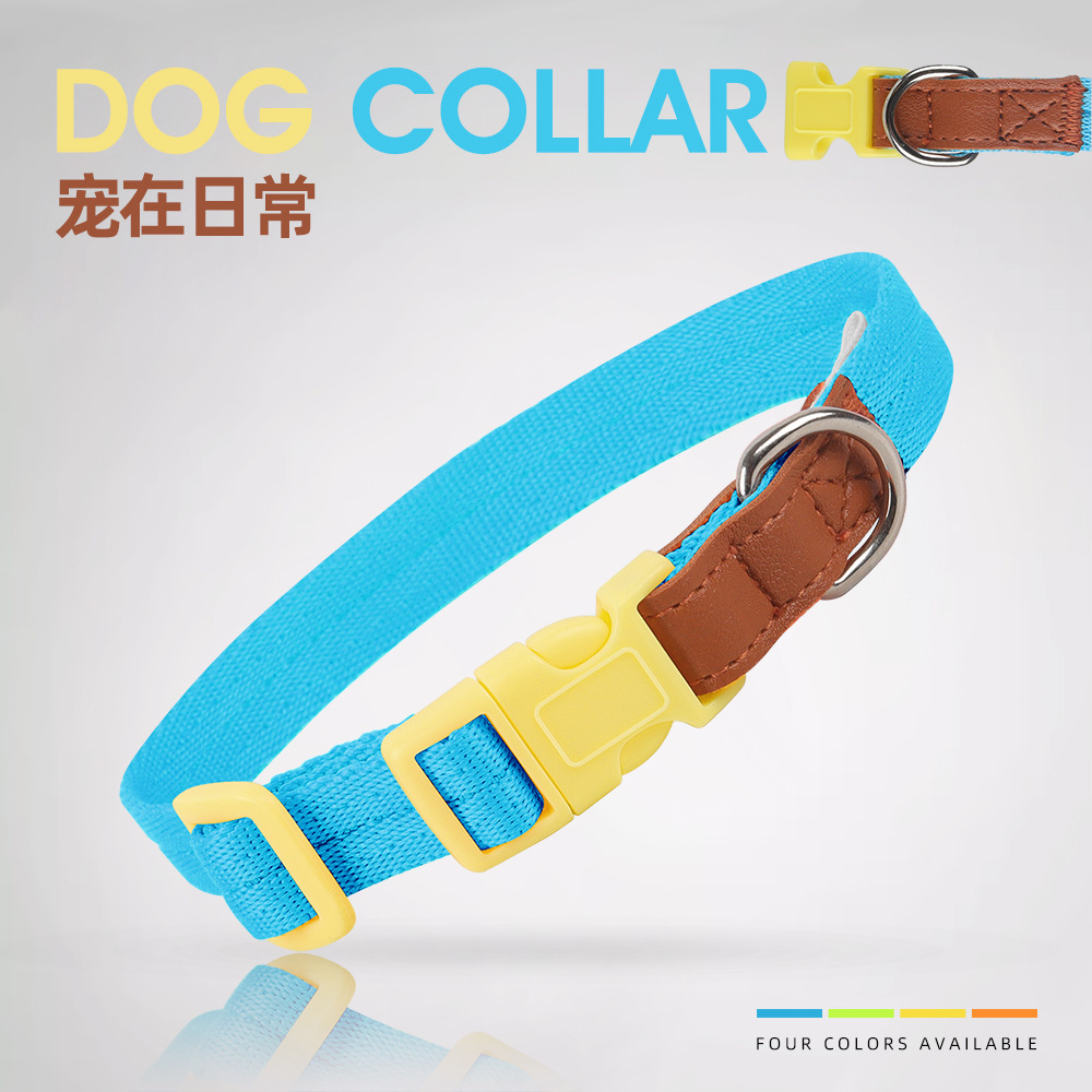 Amazon cross-border pet collar anti-desprendimiento collar conjunto de tracción perro collar perro de entrenamiento perro pequeño y mediano