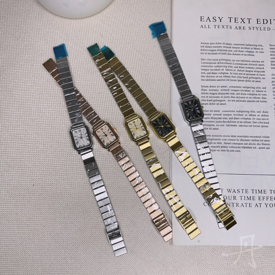 Korean version of literary ins women's watch small plate quartz watch manufacturers wholesale supply on behalf of the new rectangular steel band watch