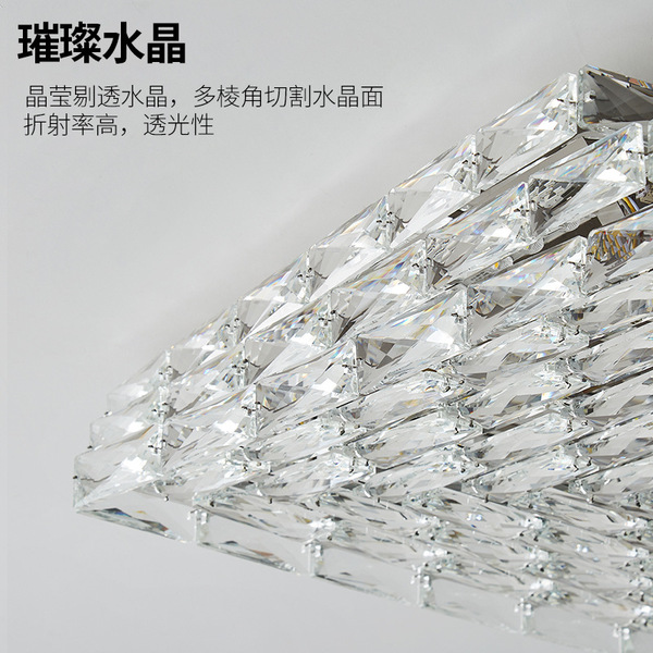 Square modern and minimalistic creative LED ceiling light stainless…