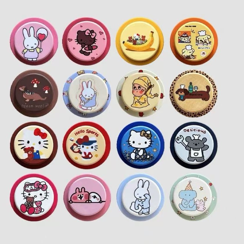 Cartoon Star Kitty Cat Magsafe Magnetic Airbag Holder Telescopic Strong Adsorption Portable Desktop Fixture