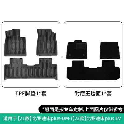 Suitable for 21 Byd Song Modelə uyğun ayaqaltı - 21-models-of-byd-song-plus23-models-of-song-plus-ev-double-layer-wear-resistant-king-floor-mats-w230000278