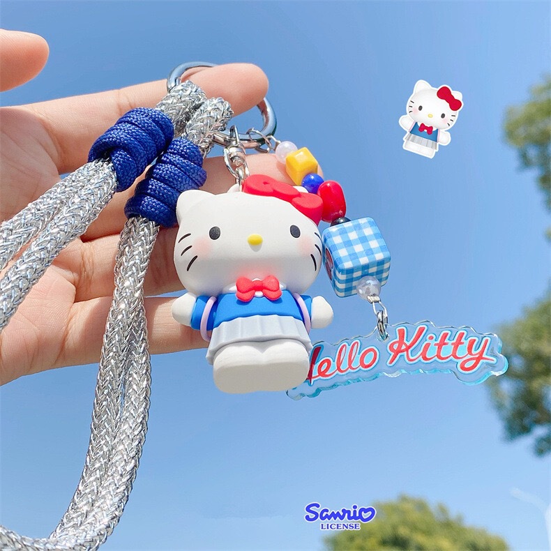 Authentic Sanrio Family Hello Kitty Doll Keychain Cartoon Cute Girl Bag Pendant Gift Authentic Sanrio Family Hello Kitty Doll Keychain Cartoon Cute Girl Bag Pendant Gift