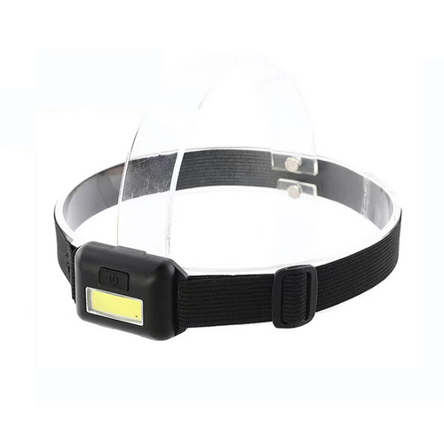 COB Plastic Headlamp Battery Model Mine Lamp LED Portable Outdoor Camping Multifunction Mini Head-mounted Flashlight