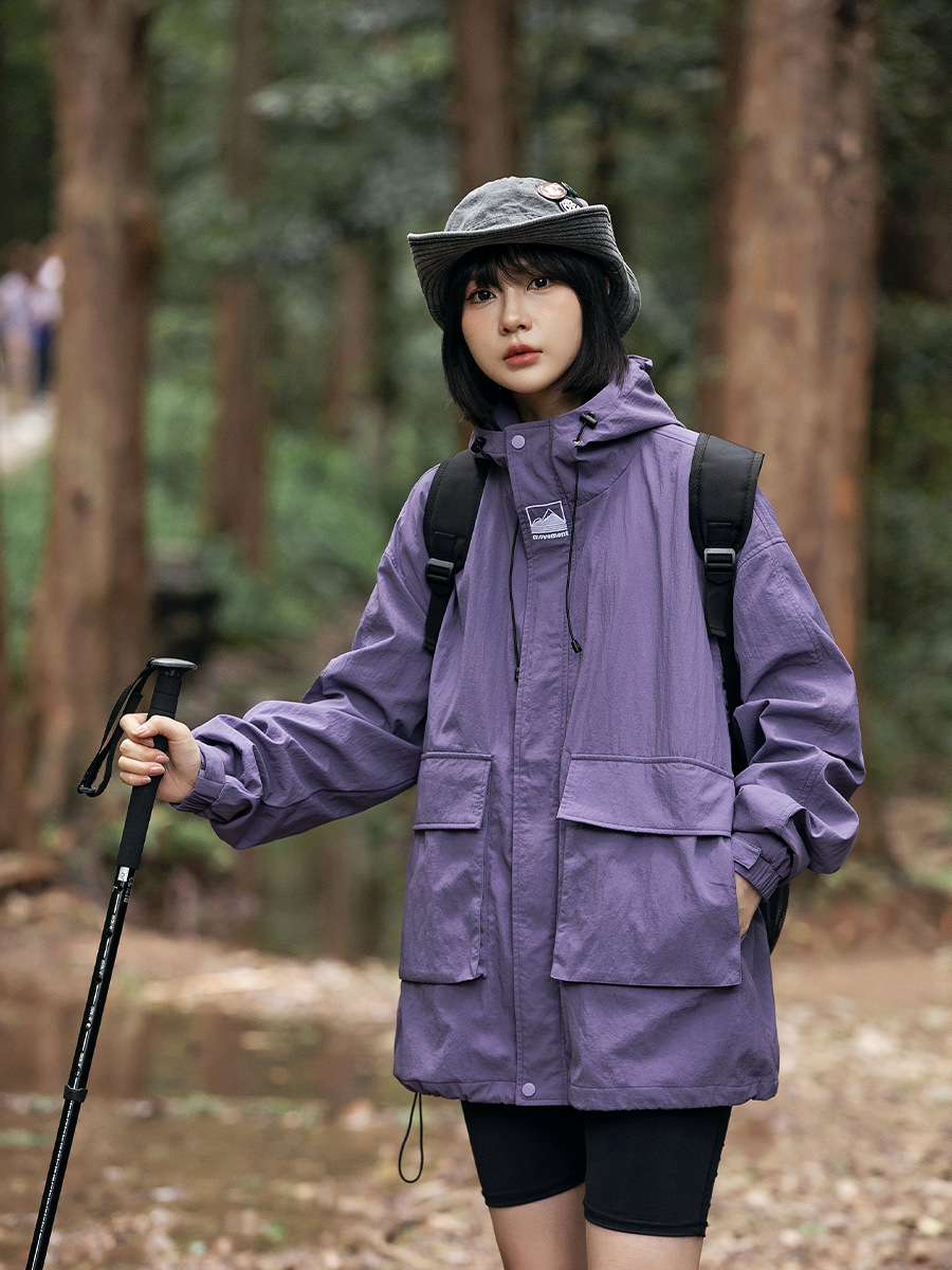 Chaqueta con capucha de montaña para hombre primavera y otoño nueva marca de moda montañismo al aire libre chaqueta casual chaqueta de trabajo impermeable