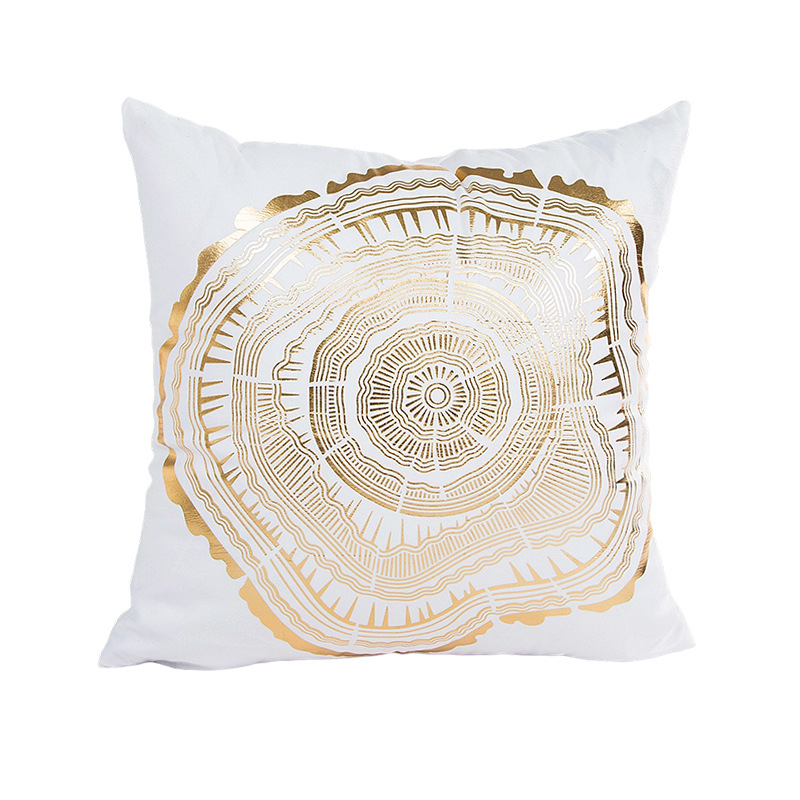 Funda de almohada con estampado dorado para el verano 2026, suave y cómoda, decoración para sofá, funda de almohada moderna para el hogar, disponible para venta al por mayor. image 24
