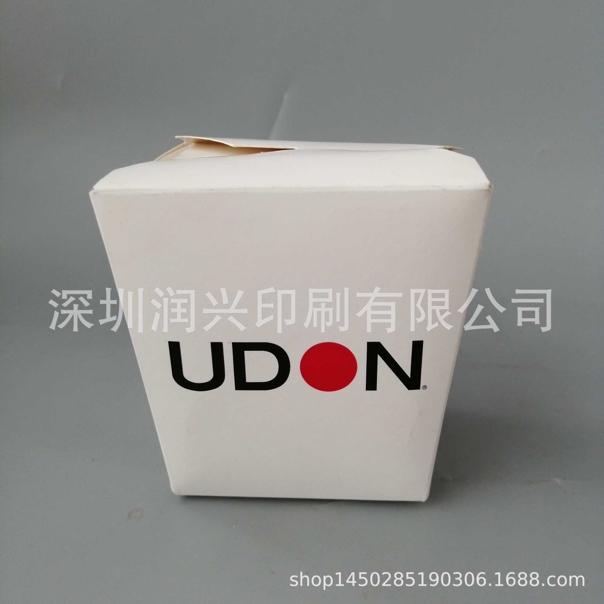 手提意面打包餐盒一次性炸鸡薯条印刷定 制LOGO小吃外卖打包纸杯