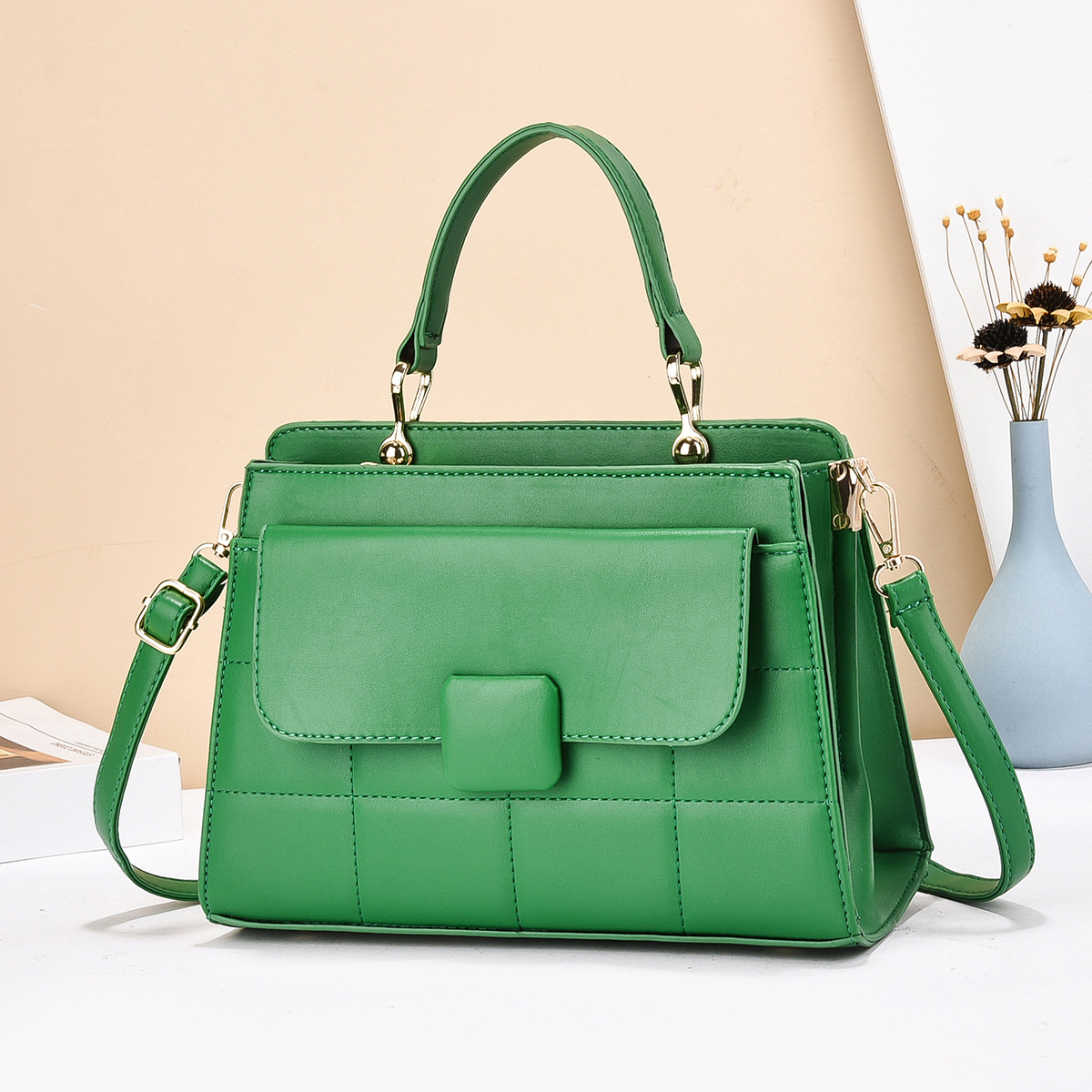 Bolso de mano coreano para mujer todo fósforo exquisito bolso de hombro temperamento nuevo bolso de mensajero 2025 bolso de mujer bolso grande para mujer