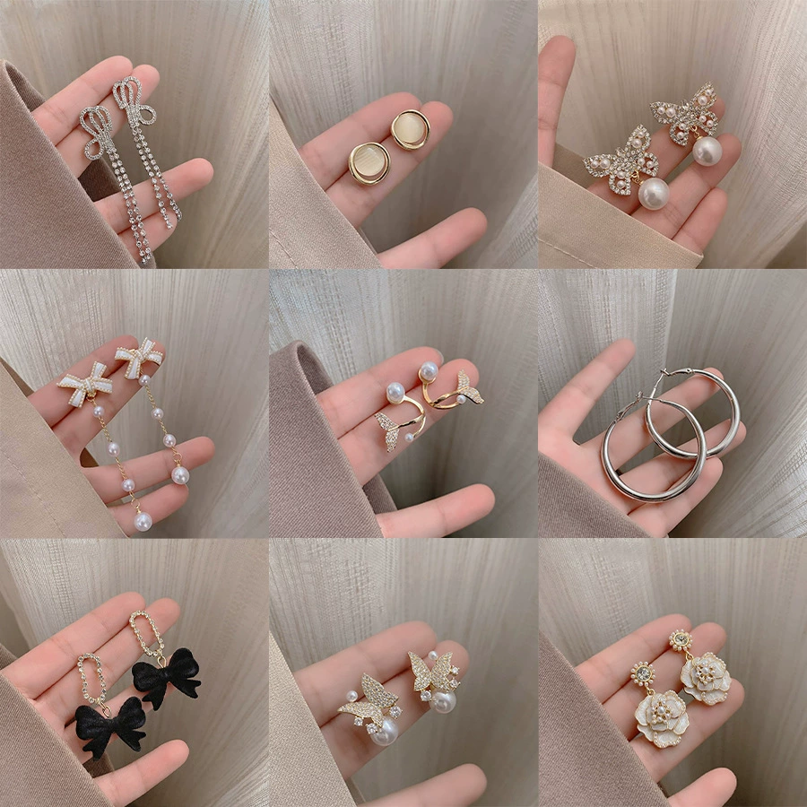 Серебряная игла, универсальные модные длинные серьги из жемчуга, серебро 925 пробы, интернет-знаменитость