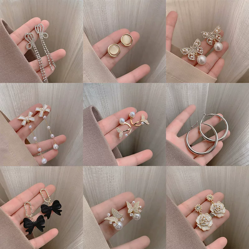 Серебряная игла, универсальные модные длинные серьги из жемчуга, серебро 925 пробы, интернет-знаменитость