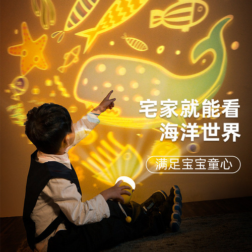 Portable desktop clock projector lamp usb atmosphere lamp bedroom bedside LED lamp starry sky lamp night light wholesale