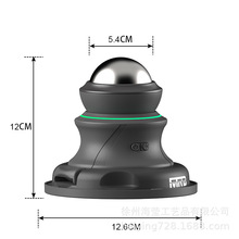 厂家直销吸盘不锈钢按摩球 吸盘式震动松背部按摩球筋膜
