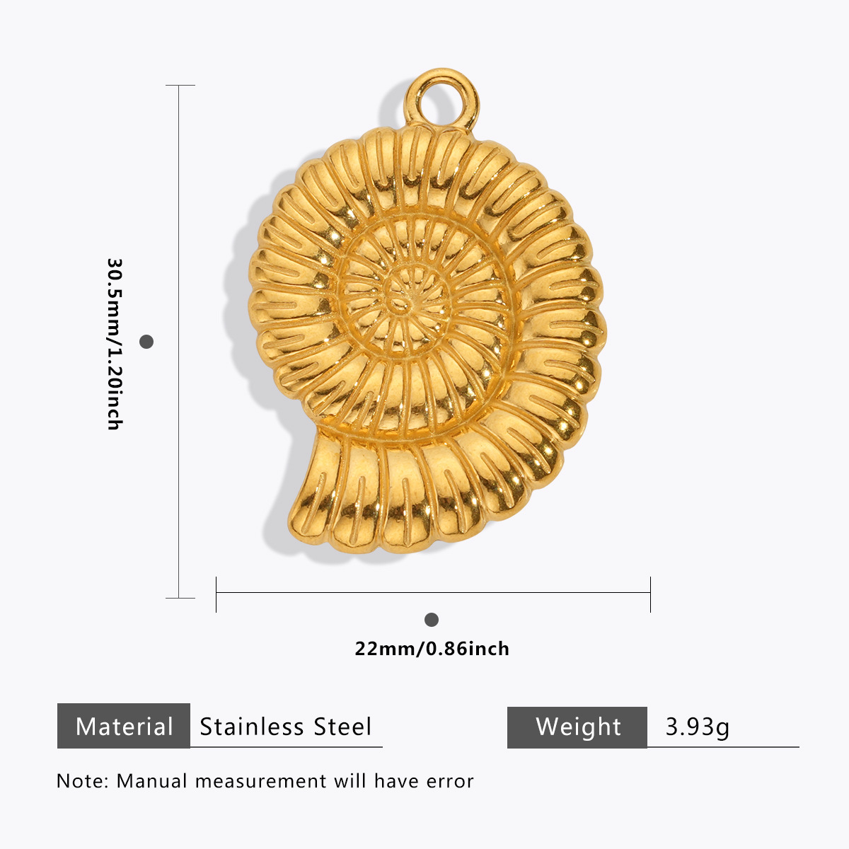 4g Weight Pendant Jewelry Making Type DIY Jewelry Accessories Classification 5 PCS/Package Quantity 304 Stainless Steel Material Conch, Hippocampus, Shell Pattern All Seasons Season Plating Design Simple Style, Classic Style Style 5 PCS/Package 304 Stainless Steel Conch Hippocampus Shell Pendant DIY Jewelry Accessories 7