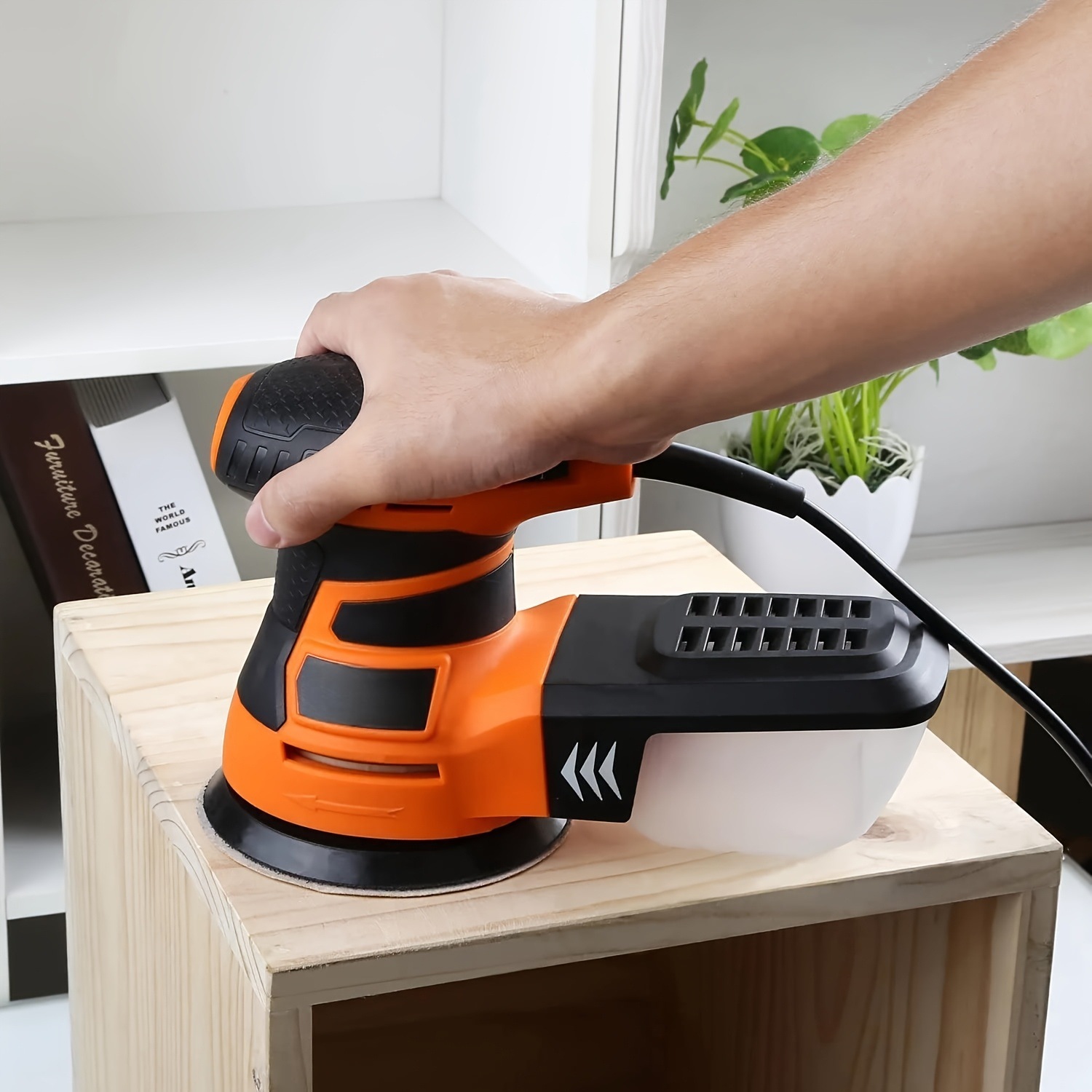 2025新款跨境代发随机轨道砂光机6速6变速5英寸3.0A跨境