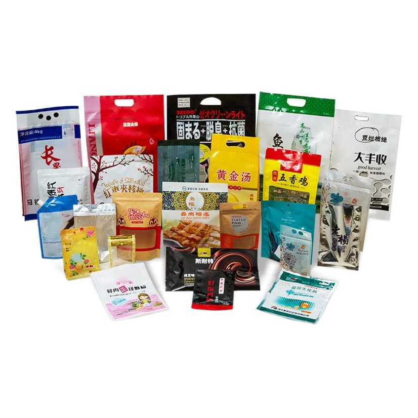 Сумка пластиковой упаковки изготовленная на заказ фильма крена печатания сумки алюминиевой фольги сумки упаковки еды вакуума печатания цвета сумка составного само-поддерживая само-запечатывания