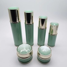 厂家定 制圆柱拉丝瓶-高端亚克力膏霜乳液瓶工厂现货