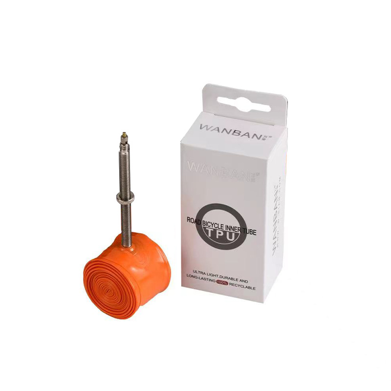 Cámara de aire para bicicleta de montaña, TPU resistente a pinchazos, ultraligera, 700C, para bicicleta de carretera, válvula FV, cámara de aire de 80 mm