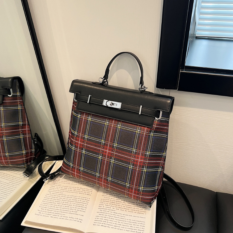 Mochila de gran capacidad con colores contrastantes, ligera para niñas, nuevo diseño de nicho, para mujer de moda._voghion.com