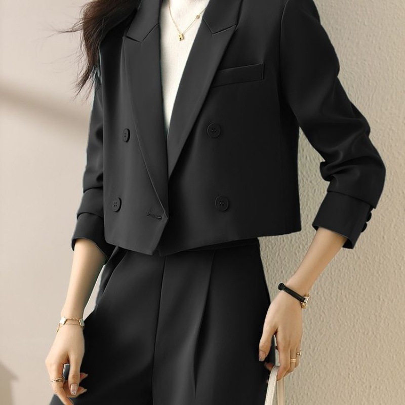 Trendy Women's Blazer Suit 2023 New Autumn Style Elegant Goddess Petite Professional Short Blazer Jacket