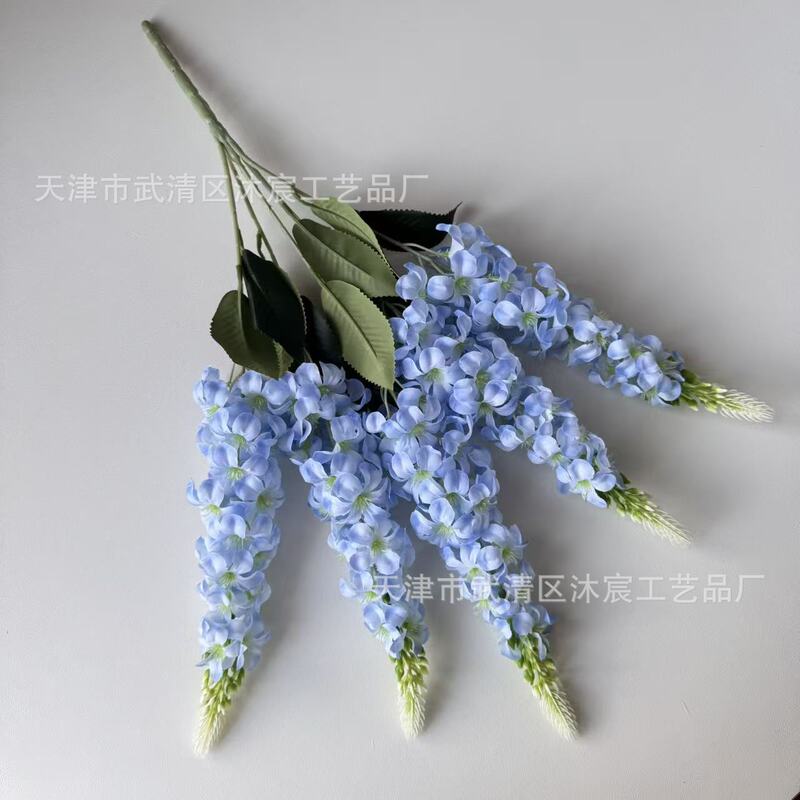 仿真花法式5叉风信子金鱼草飞燕草婚庆装饰道具跨境代发包装贴签|undefined