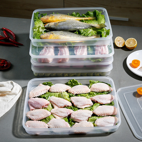 The dumpling box can be stacked with a large multi-layer refrigerator crisper quick-frozen dumpling non-stick bottom dumpling holder food storage box