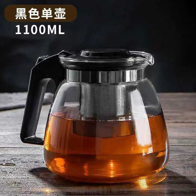 Glass Teapot, Large Capacity 1–2 L, Multi-Cup Tea Set Options