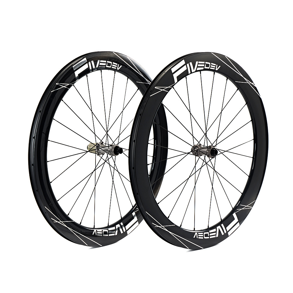 FiveDev菲德维碟刹平圈综合公路自行车Sapim 钢条轮组Airflow 60D