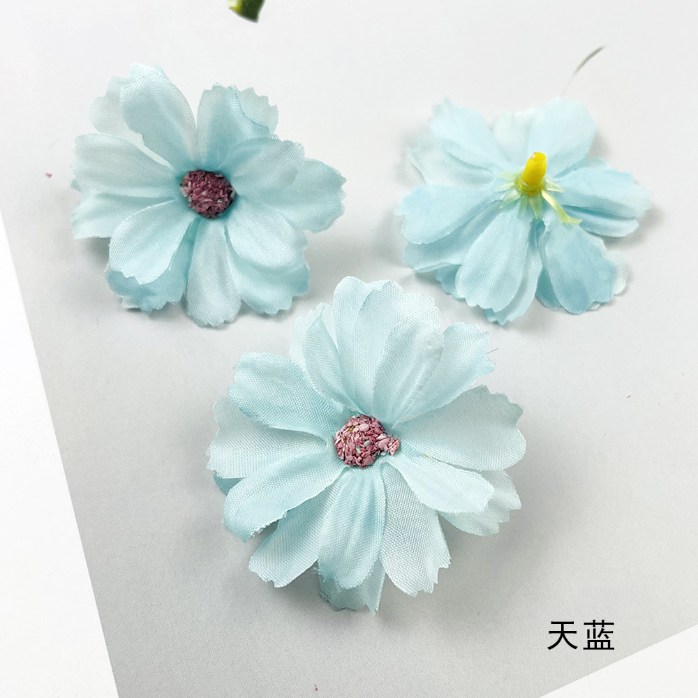 4.5cm núcleo de hierba flor de ciruela DIY hecha a mano material de ropa flores falsas flores decoración de pared de flores