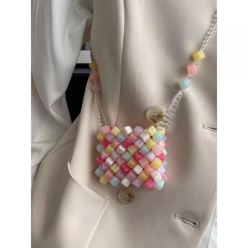 Transparent Jelly Candy Color Exquisite Small Bag Female Niche Design Sense Crossbody mini Pink Coin Purse Red Bag Transparent Jelly Candy Color Exquisite Small Bag Female Niche Design Sense Crossbody mini Pink Coin Purse Red Bag