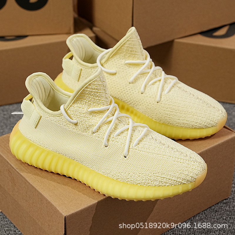 Zapatos de coco Baiyi 350 helado blanco puro blanco blanco pequeña margarita Putian hombres y mujeres zapatos deportivos casuales zapatos para correr