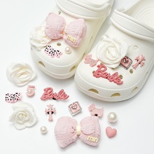 新款洞洞鞋鞋扣立体英文花朵蝴蝶结鞋花配饰卡通可爱鞋饰工厂批发