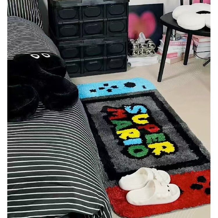 Cartoon Simple Creative Game Console Living Room Carpet Home Bedroom Bedside Blanket Water-Absorbent Non-Slip Bay Window Sill Coffee Table Blanket