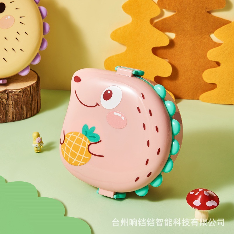 2025 New Little Hedgehog Cute Fruit Box 304 Stainless Steel Environmentally Friendly and Safe Baby Lunch Box Pp No Odor