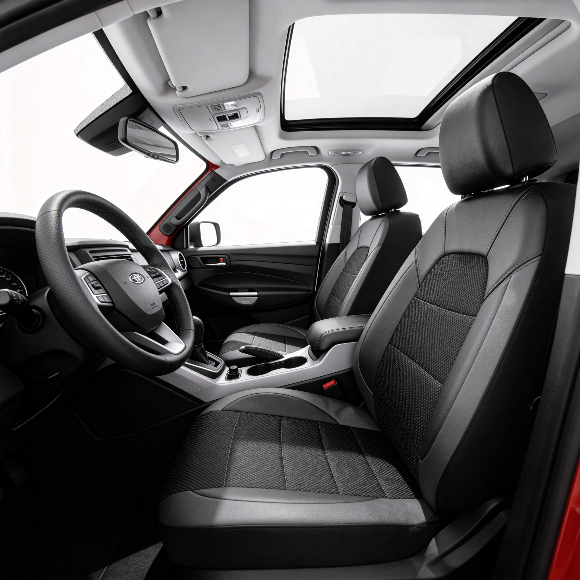 Universal seat covers from the manufacturer, leather style, suitable for all seasons, with a triangular grid pattern, sandwich construction, full coverage car seat cushion