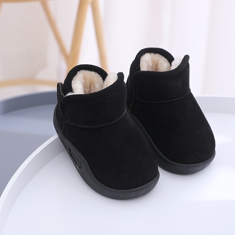 Childrens Snow Boots With Plush Insulation For Boys And Girls_voghion.com